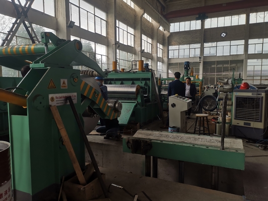 PLC 제어 시스템과 7.5KW 자동 강철 시트 슬리팅 머신